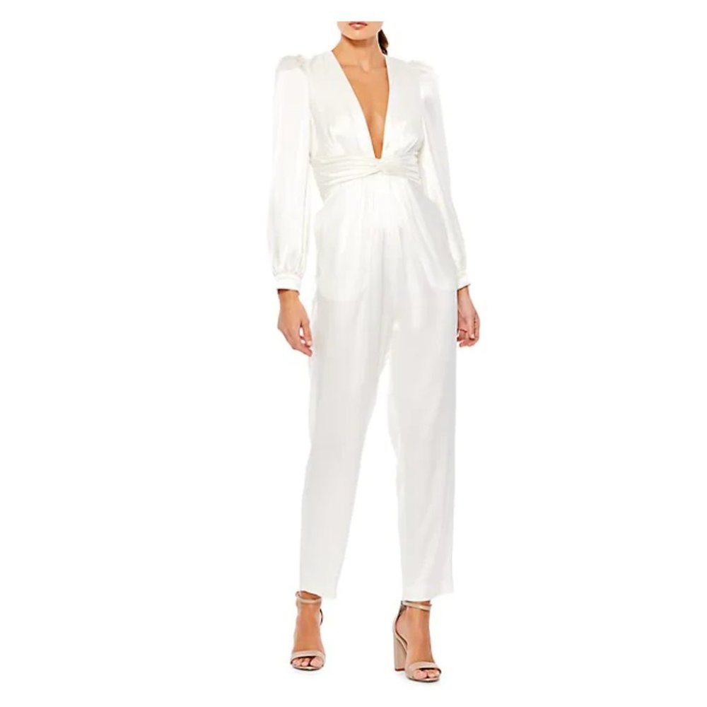IEENA FOR MAC DUGGAL IVORY JUMPSUIT - size 0